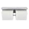 Alpine Industries Universal Brushed Stainless Steel Double Post Toilet Paper Holder with Shelf. ALP487-B-MK - alternate 7